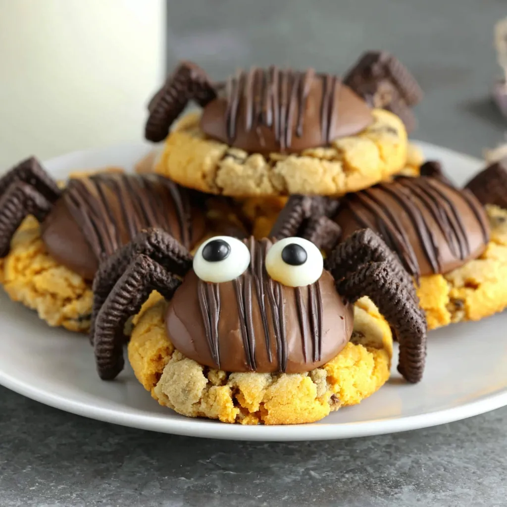A plate of cookies with chocolate and peanut butter frosting.