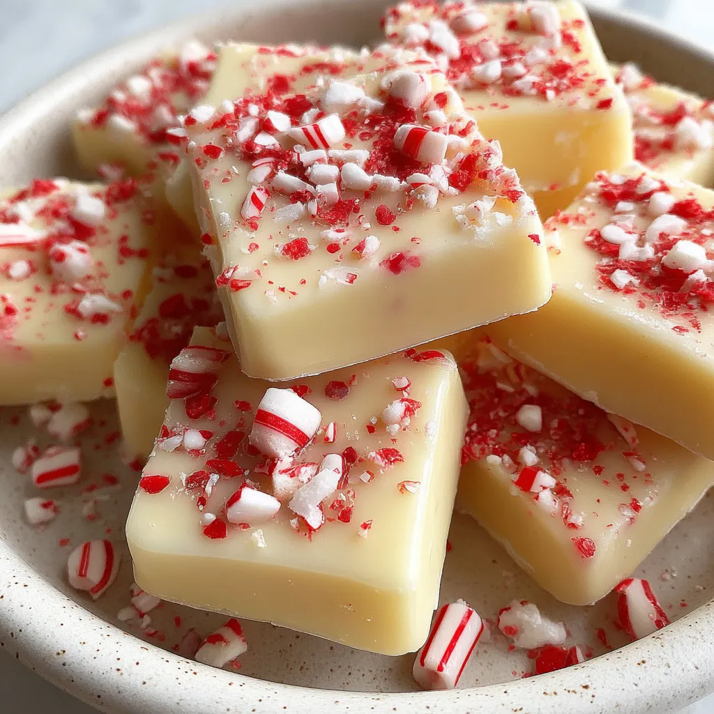A bowl of Peppermint Meltaways with red and white stripes.