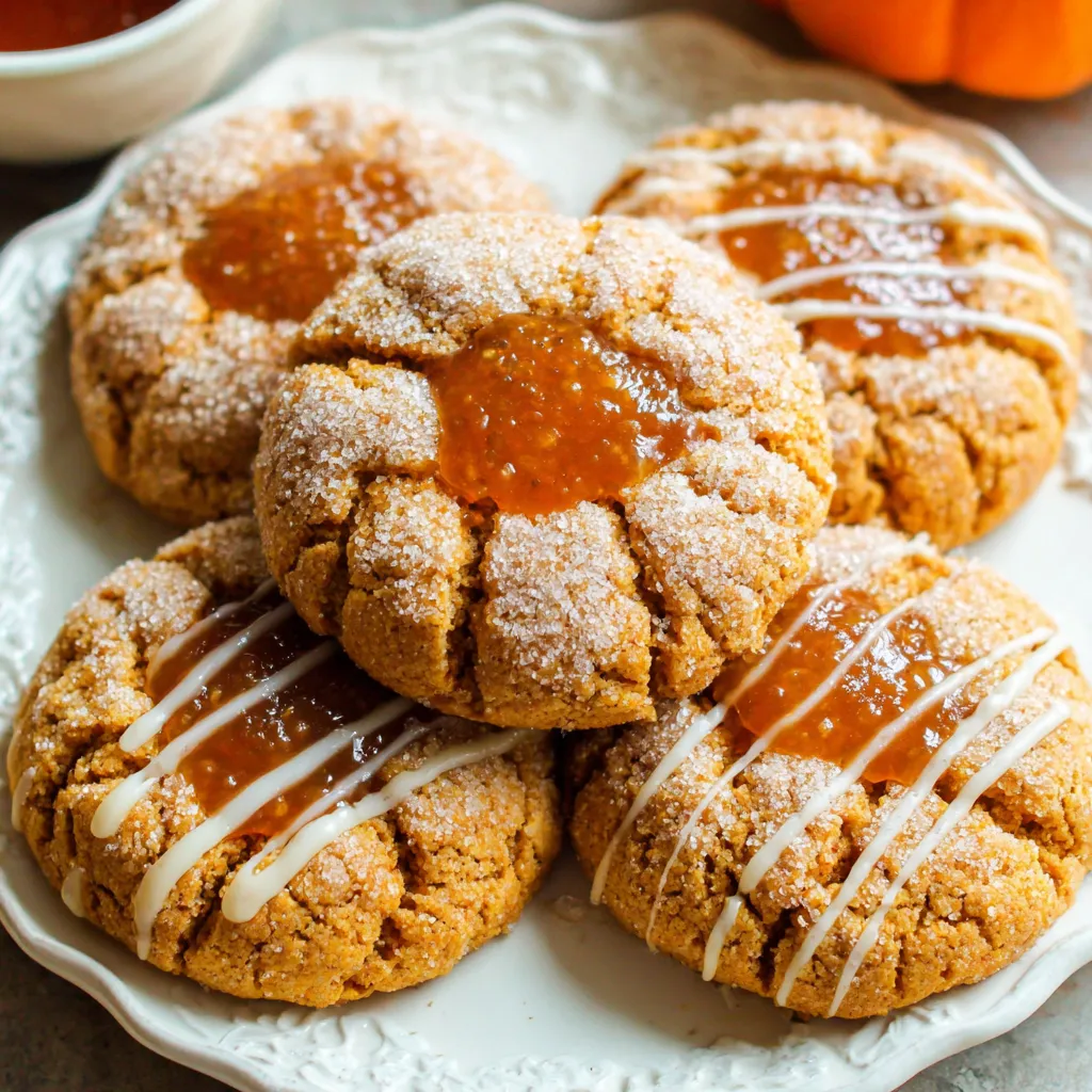 Pumpkin pie cookies on a plate.