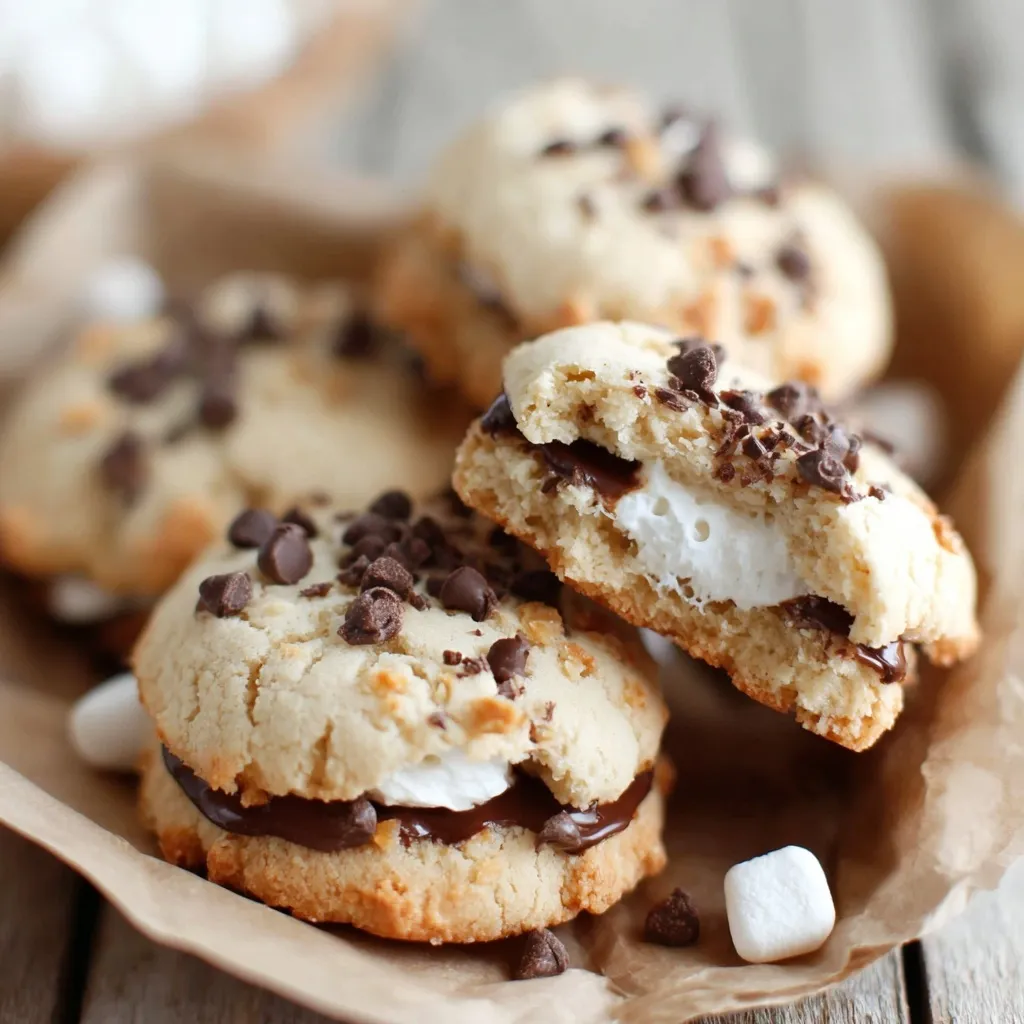 Forgotten Cookies with crispy meringue exterior and melted chocolate center.
