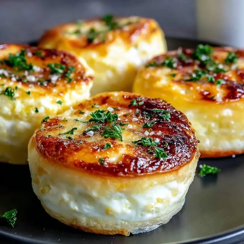 Baked Cottage Cheese Eggs with a golden crust and parsley garnish, perfect for a protein-packed breakfast